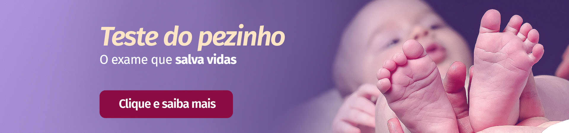 Banner Principal Teste do pezinho